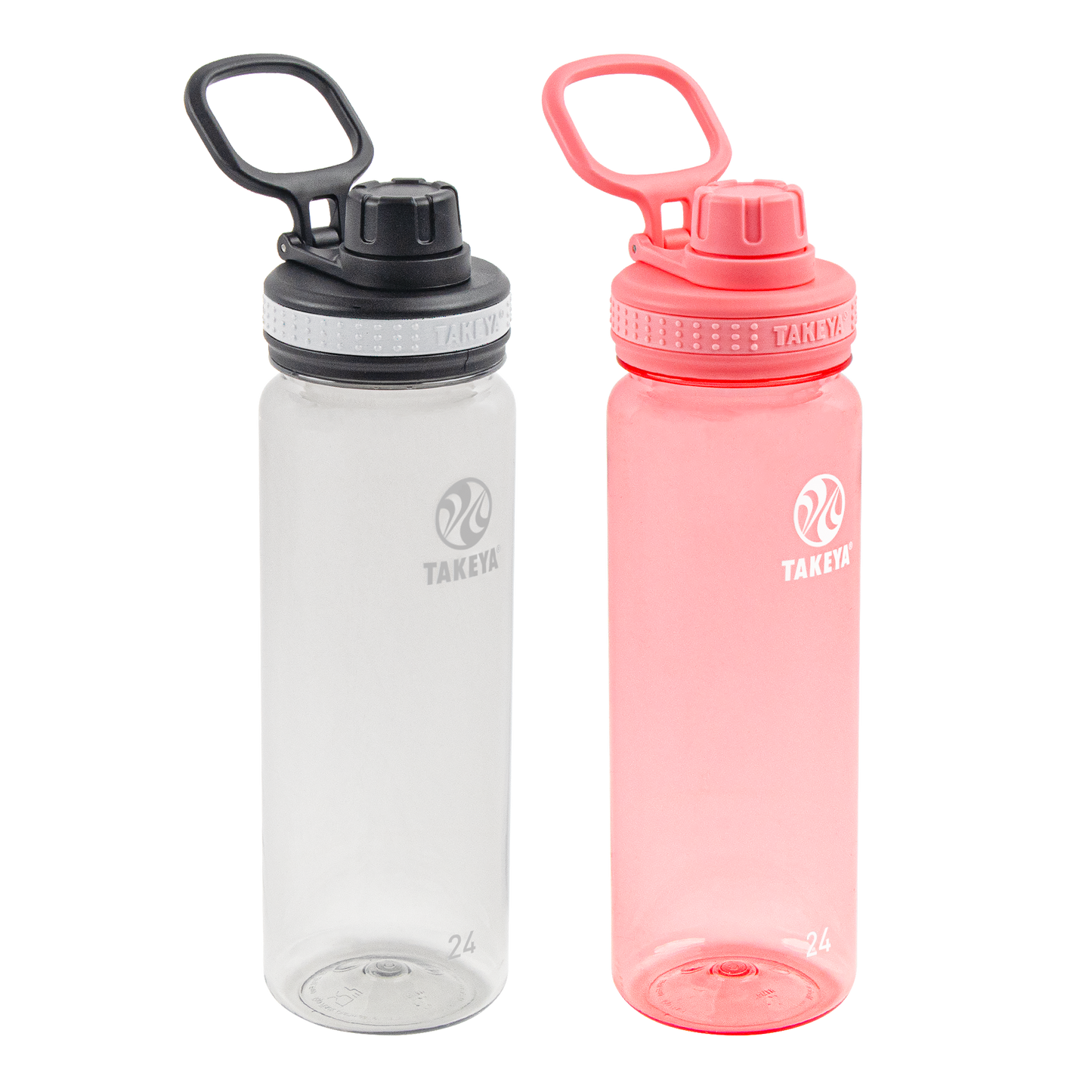 tritan-water-bottle-bundle-with-spout-lid-2-pack-o0 51689-Tritan-Spout-24-2pk-Clear-FlutterPink-angle_2e2a67e8-7240-4517-90e1-85605eacf4b2.png