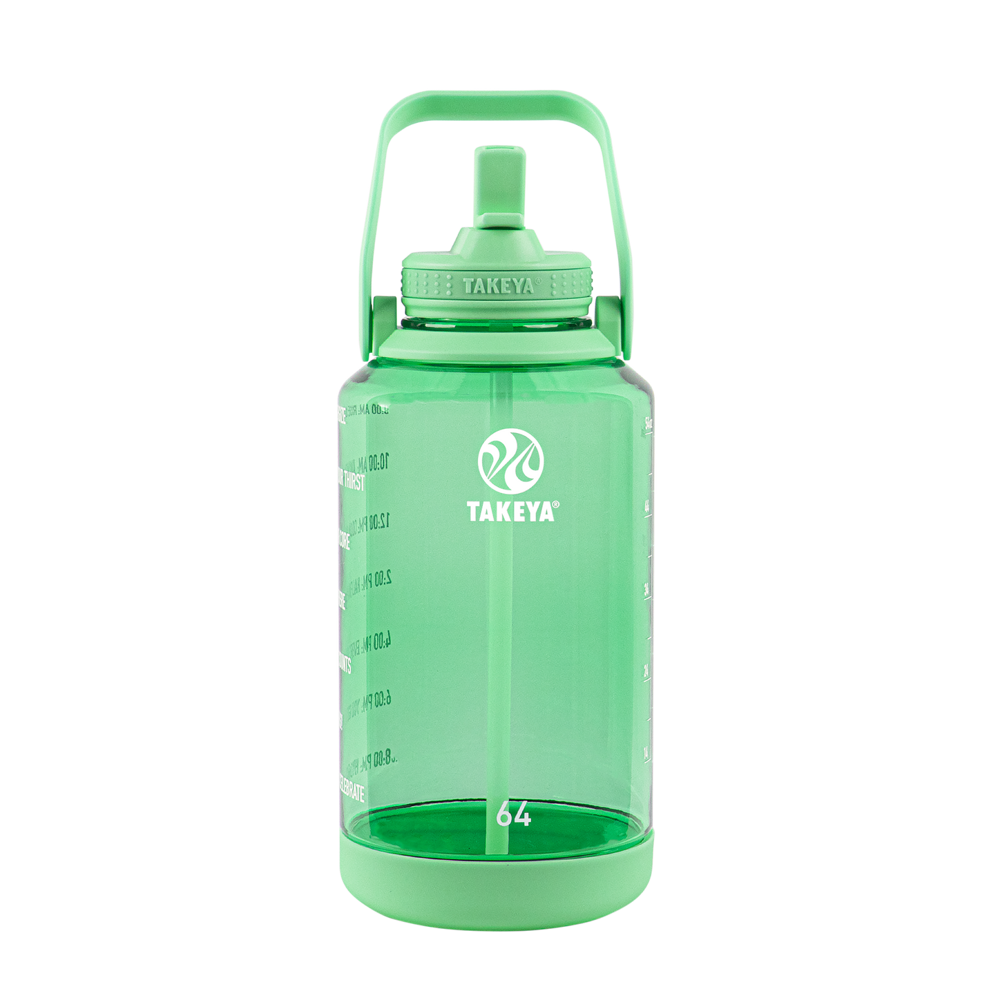 tritan-motivational-water-bottle-with-straw-lid-o2 54101-Tritan-Straw-Motivational-64-PistactioGreen-front.png