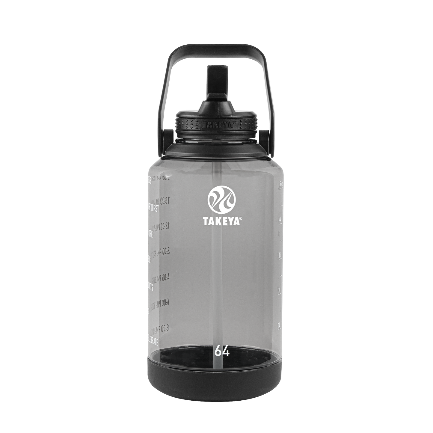 tritan-motivational-water-bottle-with-straw-lid-o2 54145-Tritan-Straw-Motivational-64-StormyBlack-front.png