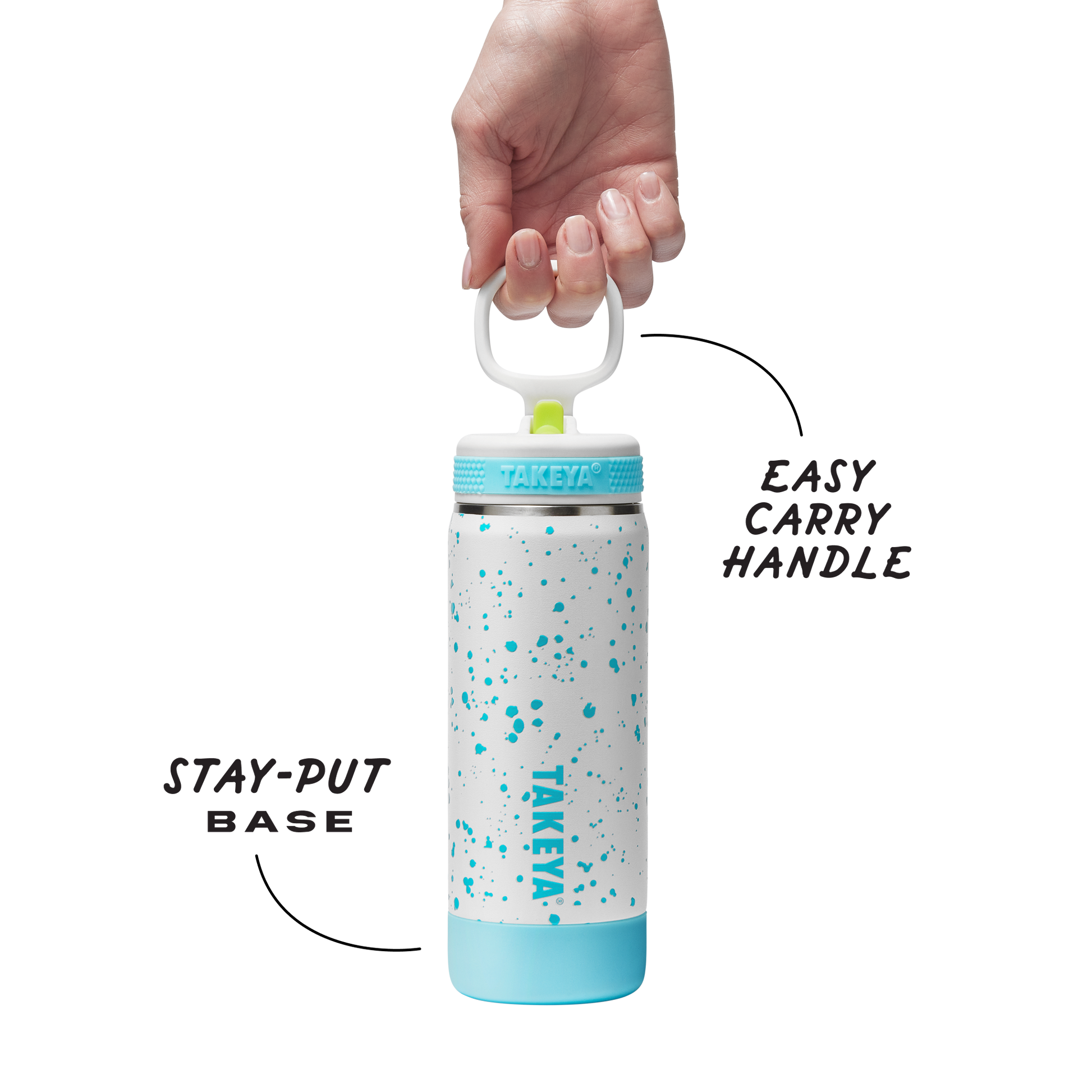 glow-in-the-dark-sport-kids-water-bottle-confetti-with-straw-lid-a5 TKS_SP25_CoreKidsGIDConfetti_StwBtl_CloudGlow_18oz_51368_v3_sRGB-Callout.png
